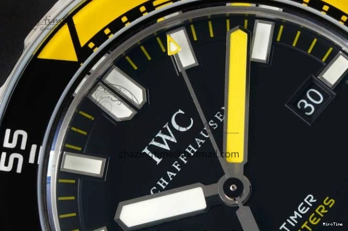 MIROTIME 0211 Bright Aquatimer Automatic SS RSF 1:1 Best Edition Black Yellow Dial on Black Rubber Strap A 7068